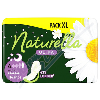 Naturella Ultra Night 4 vložky s křidélky 14 kusů