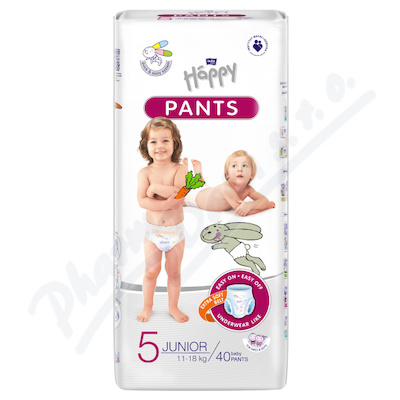 Happy Pants Junior plenkové kalhotky 11-18kg 40ks