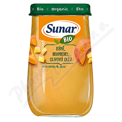 Sunar Příkrm Dýně+brokol.bramb+oliv.olej Bio 190g