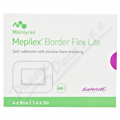 Mepilex Border Flex Lite 4x5 cm, 10 ks, tenké samolepící pěnové krytí se si