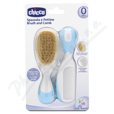 Chicco Hřeben a kartáč modrý