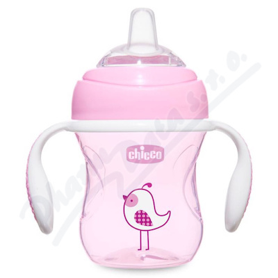 Chicco Hrneček Učíme se s držadly 200ml dívka 4m+