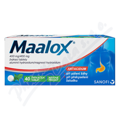 Maalox 40 žvýkacích tablet
