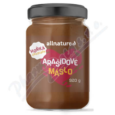 Allnature Arašídové máslo s hořkou čokoládou 920 g