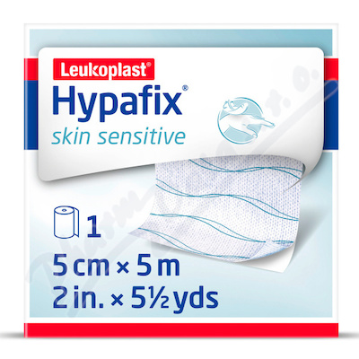 Hypafix Skin Sensitive v roli se silikon.kontaktní vrstvou,5cmx5m,vhodná