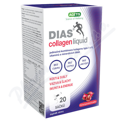 Dias Collagen Liquid 15mlx20 Sáčků Granát.jablko