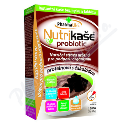 Nutrikaše Probiotic Proteinová S čokoládou 3x60g