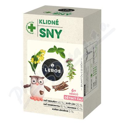 Leros Dětský čaj Klidné Sny 6m 20x1.5g
