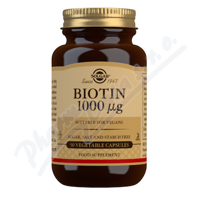 Solgar Biotin 1000 mcg 50 kapslí