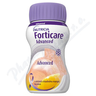 Forticare Advanced S příchutí chladivého manga/broskve perorální roztok 4x125ml
