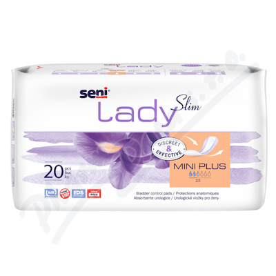 Seni Lady Slim Mini Plus anatomické vložky pro ženy, 20ks, 10 x 22,5cm