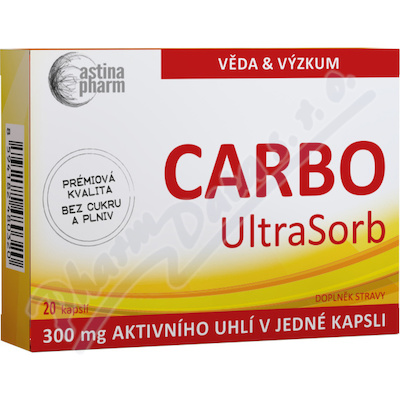 Astina Carbo Ultrasorb 300mg Cps.20