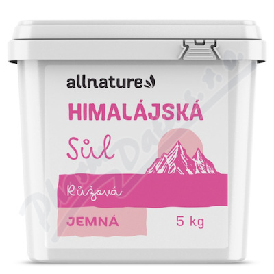 Allnature Himalájská Sůl Růžová Jemná 5kg
