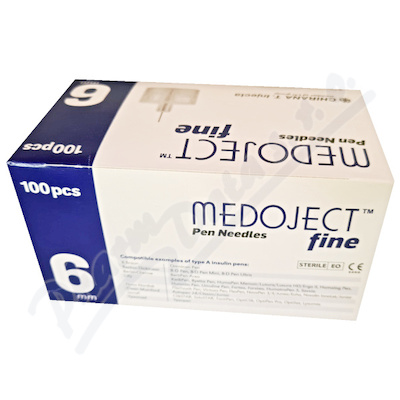 Jehla Do Inzulinového Pera - Medoject Fine 31gx6,0 mm, tmavě modrá