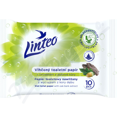Vlhčený Toaletní Papír Linteo 10ks S Dubovou Kůrou