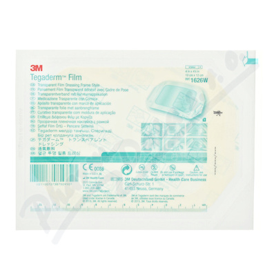 3M Tegaderm transparentní krytí s aplikačním rámečkem 10 x 12 cm 1626W 50 kusů