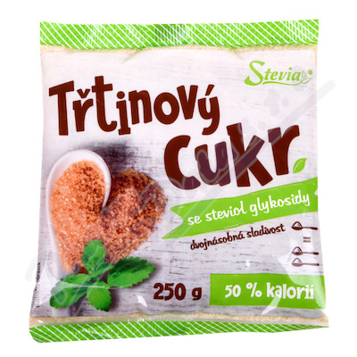 Stevia Třtinový Cukr Se Steviol-glykosidy 250g
