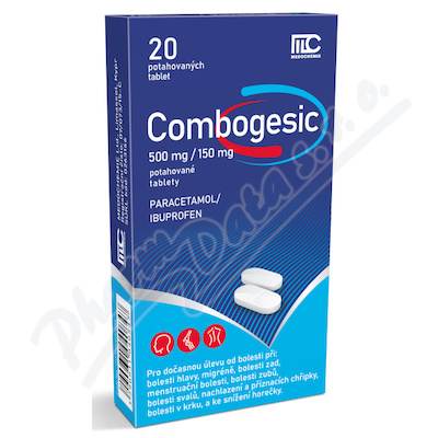Combogesic 500mg/150mg 20 potahovaných tablet