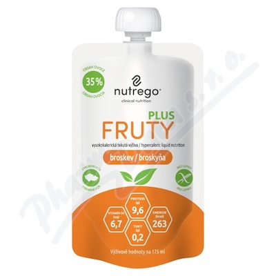 Nutrego Fruty Plus Broskev perorální roztok 4x175ml