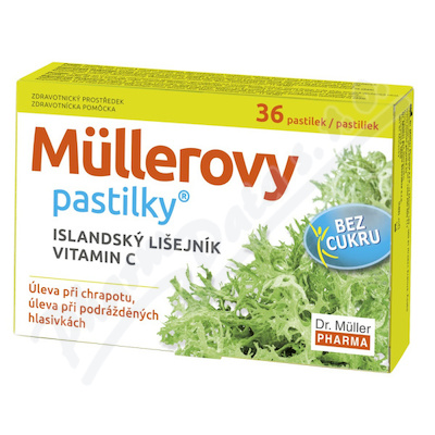 Müllerovy Pastilky S Isl.lišej.bez Cukru 36ks Zp