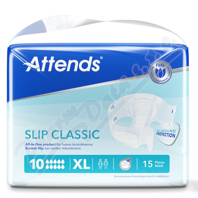 Kalhotky Absorpční Attends Slip Classic 10xl boky 150-175cm,3730ml,15ks