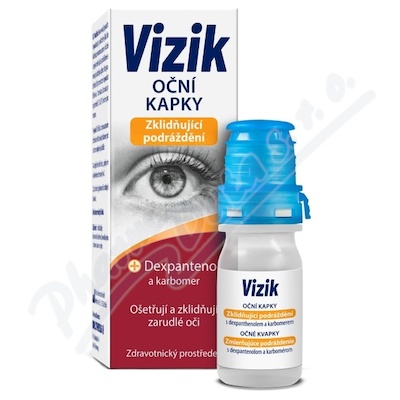 Vizik Oční Kapky Zklidňující Podráždění 10ml
