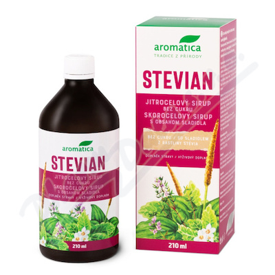 Aromatica Stevian Jitrocel.sirup Bez Cukru 210ml