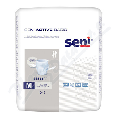 Seni Active Basic Medium kalhotky absorpční natahovací, boky 80-110cm,prody