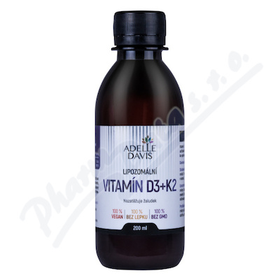 Adelle Davis Lipozomální Vitamín D3+k2 200ml