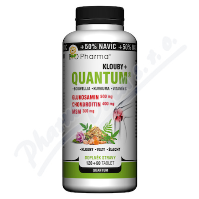 Quantum Klouby+ 6 Složek Tbl.120+60 Bio-pharma