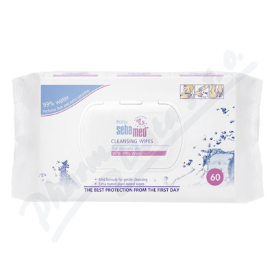 Sebamed Baby Vlhčené Ubrousky S 99% Vody 60ks