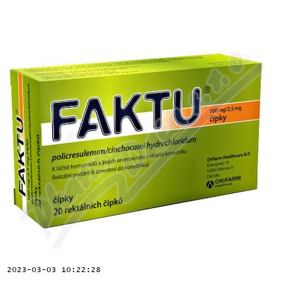 FAKTU čípky 20 kusů