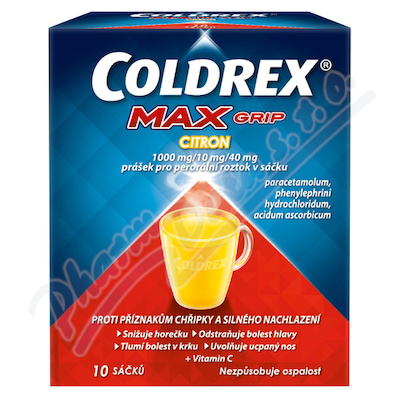 Coldrex MAXGrip Citron 10 sáčků
