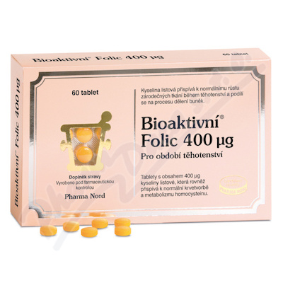 Pharma Nord Bioaktivní Folic Kys.listová Tbl.60