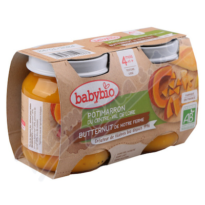 Babybio Zelená a máslová dýně příkrm 2x130 g