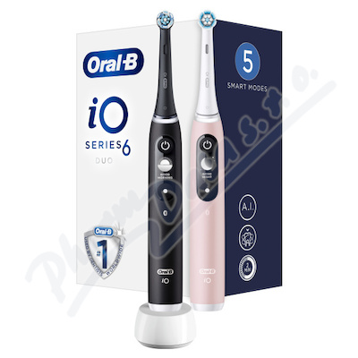 Oral-B iO6 Duo Series Black/Pink Sand Extra Handle