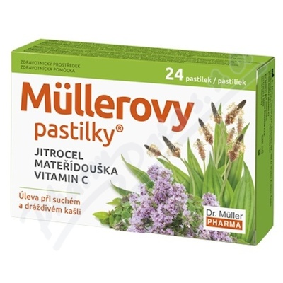 Müllerovy Pastilky S Jitrocelem A Mateříd.24ks Zp