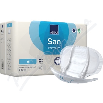Abena San Premium 6 pleny absorpční, prodyšné, 1600ml, 34ks