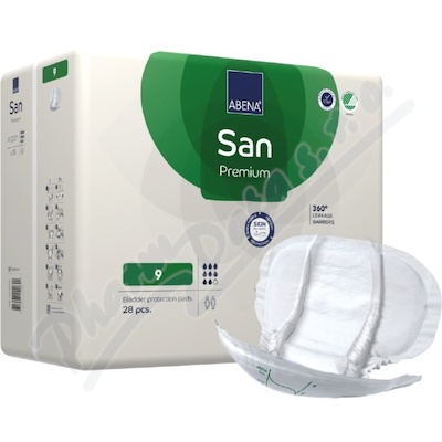 Abena San Premium 9 pleny absorpční, prodyšné, 2400ml, 28ks