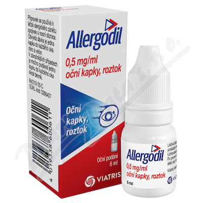 Allergodil 0,5 mg oční kapky 6 ml