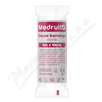 Medrull Sterilní Gázový Obvaz 10cmx5m
