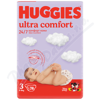Huggies Ultra Comfort Velikost3 4-9kg 78ks