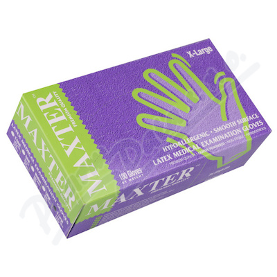 Rukavice Latexové Maxter Pudrové Vel.xl 100ks
