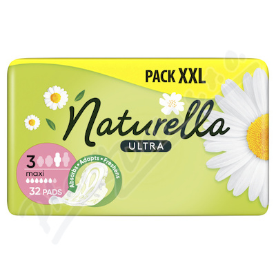 Naturella Ultra Maxi 3 vložky s křidélky 32ks