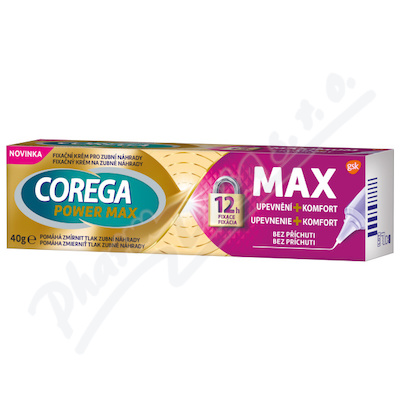 Corega Power Max Upevnění+komfort Fixační Krém 40g