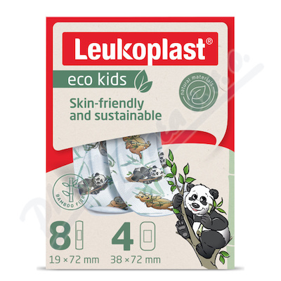 Leukoplast Eco kids náplasti s polštářkem 2 velikosti 12 kusů