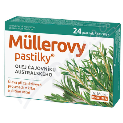 Dr.Müller Müllerovy pastilky s olejem čajovníku australského 24 kusů