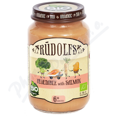 Rudolfs Zelenina s losos Bio 190 g