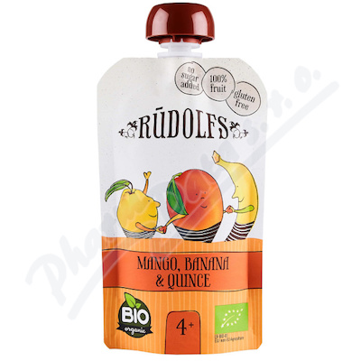 Rudolfs Mango, banán a kdoule Bio kapsička 110 g