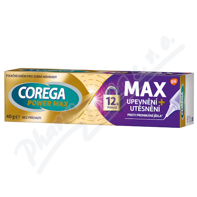 Corega Power max Upevnění+utěsnění fixačný krém 40 g